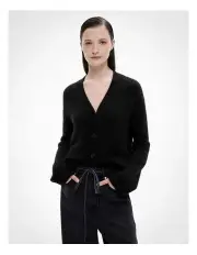 [Witchery] Fluffy Boxy Cardigan in Black