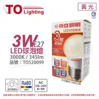 在飛比找Yahoo奇摩購物中心優惠-TOA東亞 LLA017-3AALH LED 3W 3000