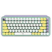 Logitech POP Keys Wireless Mechanical Keyboard with Emoji Keys (Daydream Mint)