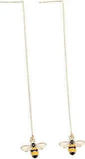 [SHERCHPRY] Fashion Jewelry for Women Bee Dangle Earrings Bee Threader Earrings Long Chain Trendy Earrings