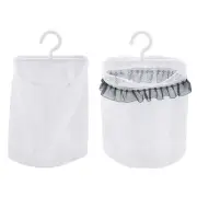 Mesh Bag Over The Door Hamper for Hook for Laundry & Clothes Home Washing Use