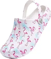 [HoEase] Trendy Tie-Dye Clogs, Butterfly, Flamingo & Graffiti Print Slide Shoes, Fashion Outdoor Beach Garden Clog Shoes, Sandals