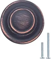 Amazon Basics Traditional Top Ring Cabinet Knob, 3.1cm, Oil Rubbed Bronze, 10-Pack