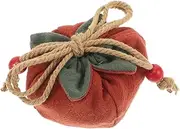 MUELODSIC Luxurious Chinese Silk Brocade Pouches with Elegant Persimmon Design Sachet Luck Amulet Charms Home Decoration Orange