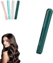 Beautyskinusa, Dualglam Mini Dual-Purpose Curling Iron, Dual Glam Mini Curling Iron, 6 Inches Long/Pocket-Friendly, Upgrade 2-in-1 Portable (Green)