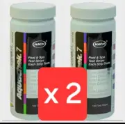 AquaChek 7-Way 100 Count Pool Water Test Strips 551236 Hach x 2 = 200 Strips.