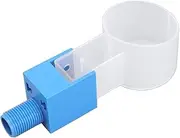 Water Level Control Valve ABS External Thread G1/2 Automatic Float Control Water Applicable to Water Tower Solar Power Aquariums (Top Water Inlet)