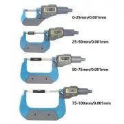 Digital Micrometer Electronic Outside Gauge LCD Screen Caliper 0.001mm 0-100mm