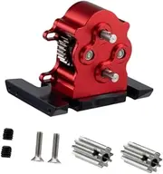 Ｓｉｍｈｏａ Transmission Gearbox RC Crawler Multipurpose Sturdy 1/10 RC Lcg Transmission Gearbox for Remote Control Vehicle Spare Parts, Red