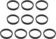 10Pcs 1 1/8 inch Aluminium Alloy Headset Spacers 28.6mm x 5mm Cycle Stem Spacers