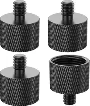 5/8 to 1/4 Mic Screw Thread Adapter 4 Pcs Mic Screw Adapter for Microphone Stand