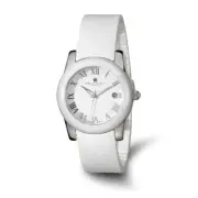 Charles Hubert Stainless Steel/Ceramic White Dial Watch