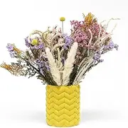 Babushka Vase – Knit-Inspired Decorative Vase – Soft Sculptural Design – Available in Different Sizes & Colours – Made in Australia – Modern Home Decor (Yellow, Large)