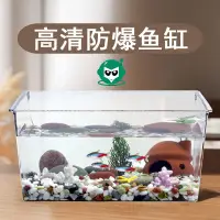 在飛比找蝦皮購物優惠-【台灣發售】迷你小魚缸 魚缸仿玻璃客廳水族箱生態小型鬥魚金魚