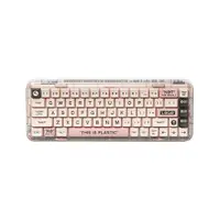 在飛比找PChome24h購物優惠-MelGeek Mojo68 水晶透明機械鍵盤 [68鍵/凱
