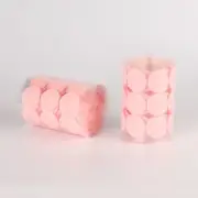 Pink Hook & Loop Sticky Self Adhesive Dots Coins Tape 8, 10, 15, 20, 25, 30mm