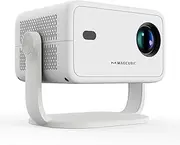 Native 1080P 650ANSI 4K Android11 ​​Projector L018 with Auto Keystone Correction Focus, WiFi 6, BT5.2, External Portable Movies