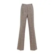 [Dries Van Noten] Dries Van Noten-Beige Portia Cotton Pants-Donna 38 FR