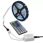 5/10m RGB LED Strip Lights Cupboard Garage Lamp Decor with IR Remote Control 12V