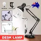 Super Bright Desk Lamp Swing Arm With LED Bulb & Clamp Home Office Table Light