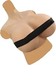 [JYACANS] Huge Z Cup Silicone Breastplate, Large Tits Realistic Silicone Fake Boobs For Transgender DQ Crossdresser Cosplay