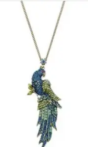 $85 retired betsey johnson keeping with the critters peasant long necklace BT-6