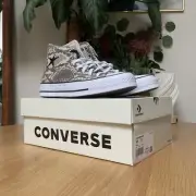 Converse Stussy x Chuck 70 Hi Snakeskin Grey Black Egret Men's Size 5.5