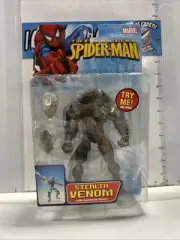 2006 STEALTH VENOM WITH SYMBIOTE BLAST Amazing Spider-Man Action Figure *SEALED*