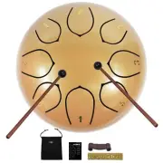 JYTMUS Steel Tongue Drum 8 Notes 6 Inches, C Major Percussion Instruments, St