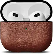 [Woolnut] Leather Case for AirPods 3 Gen - Cognac Brown | Premium Apple AirPods 3rd Generation Case Made of High-Quality Leather - Protective and Stylish Case for Your AirPods 3rd Generation