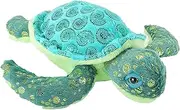 Wild Republic Sea Turtle, Foilkins, Stuffed Animal, 12 inches, Kids, Plush Toy, Fill is Spun Recycled Water Bottles