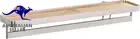Premium Wall Mounted Spice Rack with Rail, Silver/Brown