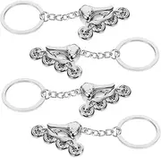 [Healeved] 4Pcs Roller Skate Keychain Stylish Key Pendants for Men for Keys Bags Accessories Unique present for Skating Lovers