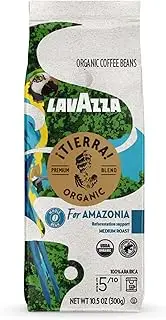 Lavazza ¡Tierra! Organic Amazonia Whole Bean Coffee Medium Roast, 10.5 Oz Bag