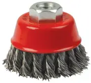 WIRE BRUSH, KNOTTED, 2 1/2", A/GRINDER, BRUSHES TOOLS FOR HILKA TOOLS