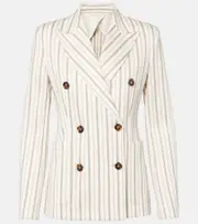 [Max Mara] Max Mara Pensile cotton and linen blazer UK 10 purple