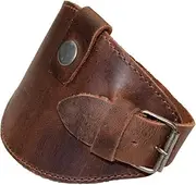 Hide & Drink, Motorcycle Boot Protector with Buckle Closure, Protects Shoe from Shifter, Biker Gear, Shoe Cover, Rustic Guard, Full Grain Leather, Handmade