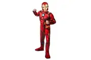 Jazwares MARVEL Boys Deluxe Iron Man Costume, Kids Tony Stark Superhero Halloween Costume, Child - Officially Licensed Extra Small