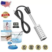 Stainless Steel 2000W Immersion Heater for Bathtub and Bucket - Safe & Efficient