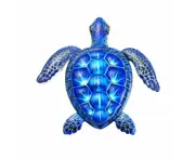 Metal Sea Turtle Wall Decor Sea Turtle Wall Art Decor for Home Office Garden Fences Blue