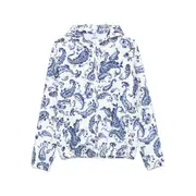 [Lady Anne] Lady Anne Paisley-print Jacket M WHITE/BLUE