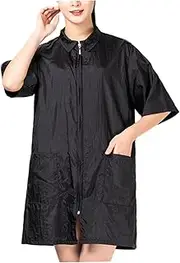 [CANIGHT] 1pc Work Clothes for Barber Hair Stylist Apron Hair Stylist Apparel Zippered Robes for Women Spa Clothes Barbers Cape Aprons for Women Makeup Cape Barber Overalls Smocks for Black