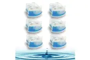 Crystal Pure Cartridge Refills for Braun Clean & Renew Compatible with All SmartCare Cleaning Centers Shavers 6-Pack