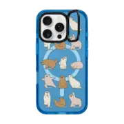 iPhone 16 Pro Impact Ring Stand Case MagSafe Compatible Bear Yoga