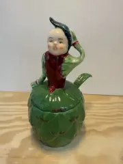 Godinger & Co. Anthropomorphic Artichoke Jar With Spoon. New In Original Box ￼