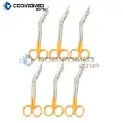 6 Lister Bandage Nurse Scissors 5.5'' - Color Handles(Yellow)