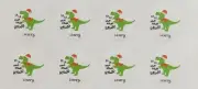 24x Personalised Christmas Gift Stickers Labels Dinosaur