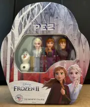 PEZ Frozen 2 Gift Set Collectors Tin - Olaf, Anna, Elsa, Kristoff - New