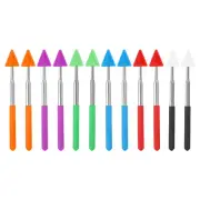 Telescopic Teachers Pointer, 12 Pcs Arrow Teacher Pointer Stick 27 Inch, 6 Color