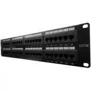 CAT5e 48 Port Ethernet Rack Mountable 2U 110 Style Punch-down Patch Panel